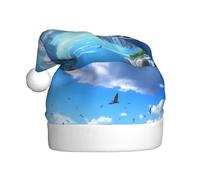 WHJDPP Oiseaux volant dans le ciel image chapeau de Noël pour adulte pour Noël, Halloween, Nouvel An, soldes, promotions