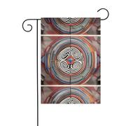 WHJDPP Order in Chaos Imprimer Drapeaux de jardin 30,5 x 45,7 cm pour décoration de cour avec une largeur de poteau de 3 cm (drapeau uniquement, mât non inclus)