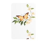 WHJDPP Peinture décorative en étain avec fleurs et papillons pleureurs 20,3 x 30,5 cm. Fabriqué en fer blanc, résistant à l'usure et durable
