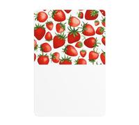 WHJDPP Peinture décorative en étain avec fraises rouges de 20,3 x 30,5 cm, fabriquée en fer blanc, résistant à l'usure et durable