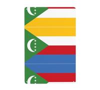 WHJDPP Peinture décorative imprimée drapeau des Comores 20,3 x 30,5 cm, fabriquée en fer blanc, résistant à l'usure et durable