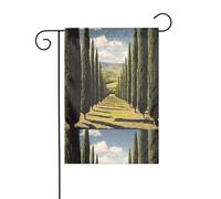 WHJDPP Présentoir de rangées d'arbres de jardin avec impression de drapeaux de jardin 30,5 x 45,7 cm pour décoration de cour avec une largeur de poteau de 3 cm (drapeau uniquement, mât non inclus)