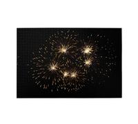 Whjdpp Puzzles de 1000 pièces sur fond noir motif feux d'artifice éducatifs intellectuels en bois, puzzles amusants pour soulager le stress