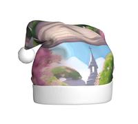 WHJDPP Romantic Life Prints Chapeau de Noël pour adulte Design doux, léger et moelleux pour homme et femme