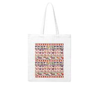 WHJDPP Sac fourre-tout en toile pour femme avec impression folklorique suédoise Dala Horse - Solide et durable pour les voyages, le shopping, le quotidien - Taille unique