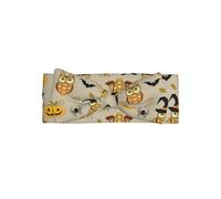 WHJDPP Serre-tête avec nœud pour bébé, imprimé citrouille et hibou, doux et extensible, accessoire nouveau-né pour séance photo et fête prénatale
