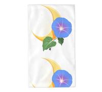 WHJDPP Serviette de bain Morning Glory on The Moon - 69,9 x 40,6 cm - Douce pour la peau, absorbante, moelleuse et douce - Pour salle de bain, plage, extérieur