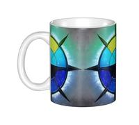 WHJDPP Shine in all directions Mug en céramique pour cappuccino, latte, céréales, yaourt, lait, boissons chaudes ou froides Four à micro-ondes