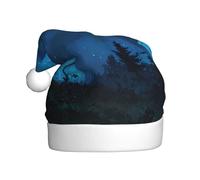 WHJDPP Stellar Spectre Chapeau de Noël imprimé pour adulte Cadeau pour homme et femme