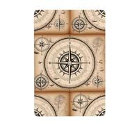 WHJDPP Tableau décoratif en étain avec boussole de 20,3 x 30,5 cm, fabriqué en fer blanc, résistant à l'usure et durable