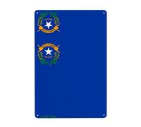 WHJDPP Tableau décoratif en étain avec drapeau de l'État du Nevada 20,3 x 30,5 cm, fabriqué en fer blanc, résistant à l'usure et durable