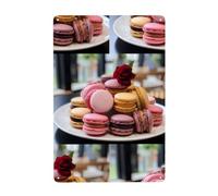 WHJDPP Tableau décoratif en étain pour dessert macaron 20,3 x 30,5 cm. Fabriqué en fer blanc, résistant à l'usure et durable