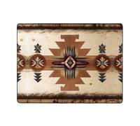 WHJDPP Tapis antidérapant bien conçu avec motifs amérindiens - Couvre-lit en flanelle ultra douce pour le salon, le bureau et la chambre à coucher - 160 x 121,9 cm