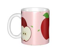 WHJDPP Tasse en céramique avec image de fruits rouges pour cappuccino, latte, céréales, yaourt, lait, boissons chaudes ou froides, four à micro-ondes