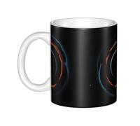 WHJDPP Tasse en céramique avec trous noirs mystérieux et cosmiques pour cappuccino, latte, céréales, yaourt, lait, boissons chaudes ou froides, four à micro-ondes