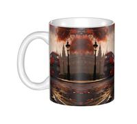 WHJDPP Tasse en céramique London Picture pour cappuccino, latte, céréales, yaourt, lait, boissons chaudes ou froides, four à micro-ondes