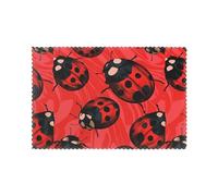 WHJDPP The Beauty of The Beetle Lot de 6 sets de table imprimés pour table de salle à manger pour la maison et les banquets, faciles à nettoyer à température ambiante pour une utilisation durable