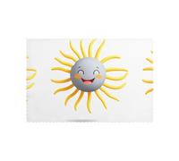 WHJDPP The Kind Lot de 6 sets de table imprimés soleil pour table de salle à manger pour la maison et les banquets, faciles à nettoyer à température ambiante pour une utilisation durable