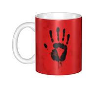 WHJDPP The Mark of Terror Mug en céramique pour cappuccino, latte, céréales, yaourt, lait, boissons chaudes ou froides Four à micro-ondes