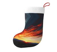 Whjdpp The Release of Sunset Light Pattern Chaussettes de Noël décoratives pour arbres de Noël, tables de salle à manger