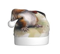 WHJDPP The Squirrel Gathering Nuts Chapeau de Noël pour adultes Célébrations festives Cadeau pour homme et femme