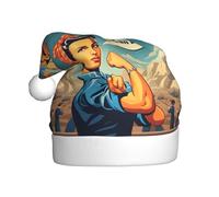 WHJDPP We Can Do It Prints Bonnet de Noël pour adulte Design doux, léger et moelleux pour homme et femme