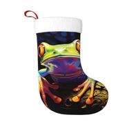 WHJHBD Chaussette de Noël motif grenouille d'arbre de la paix - Accessoire décoratif moelleux et doux pour une utilisation en vrac par les femmes et les hommes