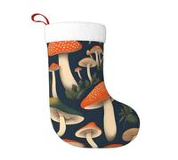 WHJHBD Chaussette de Noël vintage comestible, motif champignons - Accessoire décoratif moelleux et doux pour une utilisation en vrac par les femmes et les hommes
