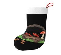 Whjhbd Chaussettes décoratives de Noël avec trou de fourmis à côté des champignons pour remplir de petits cadeaux tels que des bonbons et des petits jouets