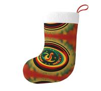 Whjhbd Chaussettes décoratives de Noël mexicaines avec symboles de salsa imprimés pour remplir de petits cadeaux tels que des bonbons et des petits jouets