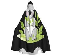 WHJHBD Koala from the weeds Printing Cape à capuche pour adulte avec nœud papillon pour fêtes costumées, cosplay