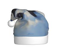 WHJHBD Red Panda on the Cloud Printed Men's and Women Plush Christmas Hats Adult New Year Holiday Party Caps