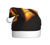 WHJHBD Strings Light and Shadow Printed Hommes et Femmes Plush Christmas Hats Adult New Year Holiday Party Caps