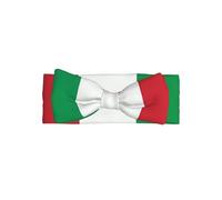 WHJSHOP Bandeau pour bébé avec nœud imprimé drapeau italie - Doux et extensible - Pour bébé fille de 0 à 6 mois - Cadeau de douche idéal