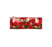 WHJSHOP Bandeau pour bébé avec nœud imprimé géraniums rouges - Doux et extensible - Pour bébé fille de 0 à 6 mois - Cadeau de douche idéal
