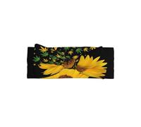 WHJSHOP Bandeau pour bébé avec nœud imprimé tournesol - Doux et extensible - Pour bébé fille de 0 à 6 mois - Cadeau de douche idéal
