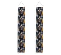WHJSHOP Bannière de porche avec impression bison d'Amérique du Nord - Robuste, durable, lavable et réutilisable - Décoration de remise de diplôme 30,5 x 180,3