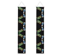 WHJSHOP Bannière de porche avec inscription « Grandma looking at the sea of flowers » - Robuste, durable, lavable et réutilisable - Décoration de remise de diplôme pour fêtes, cérémonies, portes