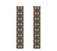WHJSHOP Bannière de porche rectangulaire mandala pour remise de diplôme - Robuste, durable, lavable et réutilisable pour fête, cérémonie, porte d'entrée