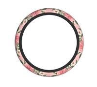WHJSHOP Belle couche de roue vintage imprimé fleurs roses de qualité - Protection en néoprène durable pour tous types de véhicules