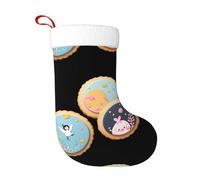 WHJSHOP Belles impressions sur des cookies - Chaussettes décoratives de Noël à décorer pour Halloween, Noël et Nouvel An