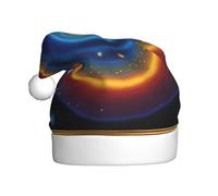 WHJSHOP Bonnet de Noël imprimé univers spirale pour adulte, ce qui en fait un cadeau amusant et durable pour homme et femme