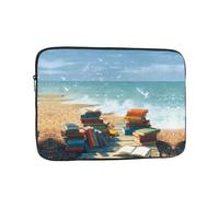 WHJSHOP Books by The Sea Prints Housse portable antichoc pour ordinateur portable pour homme et femme, voyage d'affaires, utilisation quotidienne au bureau