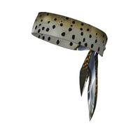 WHJSHOP Brook Trout Foulard de sport à motif pêche à la mouche, bandeau décontracté, élastique, absorbant la transpiration, réglable, antidérapant