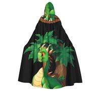 WHJSHOP Cape à capuche Dragon Under The Tree pour adulte Halloween Vêtements pour homme et femme Manteau de jeu de rôle