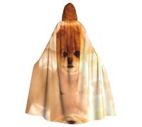 WHJSHOP Cape à capuche pour adulte avec image de chien la plus mignonne pour les jeux de rôle, les costumes de scène, les fêtes, facile d'entretien