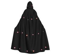 WHJSHOP Cape à capuche pour adulte avec inscription « Keep smiling every day » pour Halloween, les jeux de rôle et les fêtes costumées