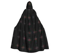 WHJSHOP Cape à capuche pour adulte avec motif croix rose foncé assurant un entretien facile et une utilisation durable
