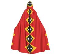WHJSHOP Cape à capuche pour adulte avec motif drapeau du Timor-Leste pour Halloween est une cape super grande, confortable et durable