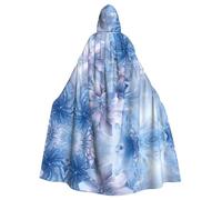 WHJSHOP Cape à capuche pour adulte avec motif fleurs en cristal pour Halloween assurant un entretien facile et une utilisation durable